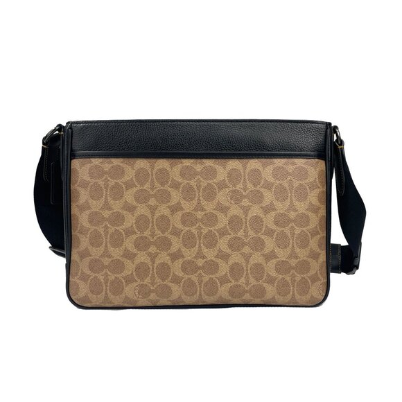 NEW Coach District Signature Print Leather & Canvas Crossbody Bag Mens Bag - Picture 5 of 8